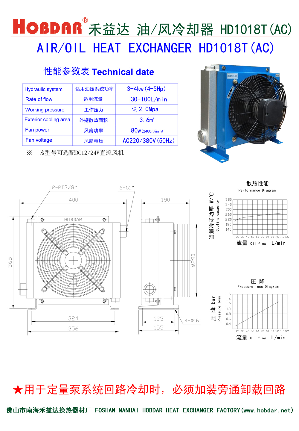 风冷却器HD1018T(AC)